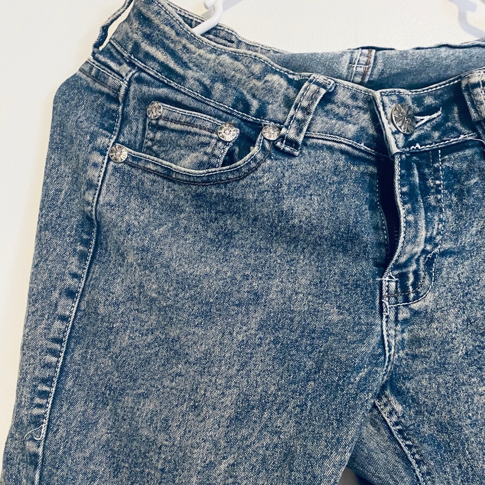 Stone washed washed and acid washed jeans
